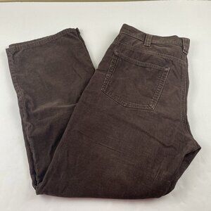 Eddie Bauer Corduroy Pants Men’s 36x32 Specially Dyed Dark Brown Straight Leg